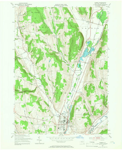 United States Geological Survey Homer, NY (1955, 24000-Scale) digital map