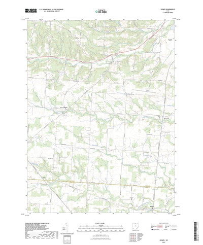United States Geological Survey Homer, OH (2023, 24000-Scale) digital map
