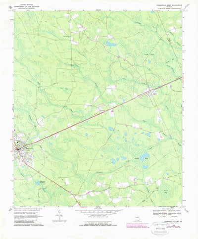 United States Geological Survey Homerville East, GA (1968, 24000-Scale) digital map