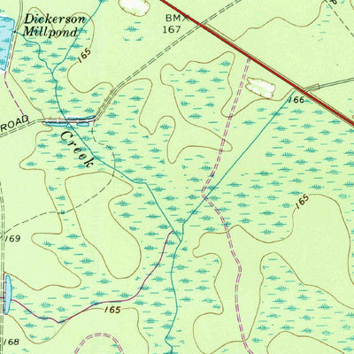 United States Geological Survey Homerville East, GA (1968, 24000-Scale) digital map