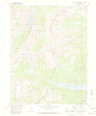 United States Geological Survey Homestake Reservoir, CO (1970, 24000-Scale) digital map