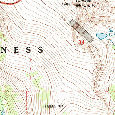 United States Geological Survey Homestake Reservoir, CO (1994, 24000-Scale) digital map