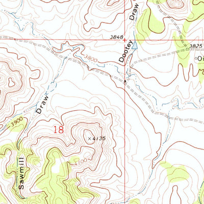 United States Geological Survey Homestead Draw, WY (1971, 24000-Scale) digital map