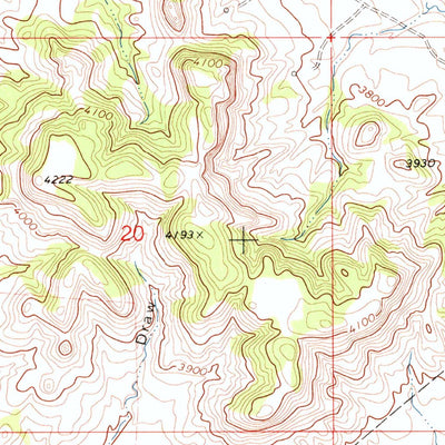 United States Geological Survey Homestead Draw, WY (1971, 24000-Scale) digital map