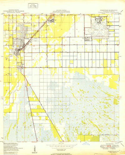 United States Geological Survey Homestead, FL (1950, 24000-Scale) digital map