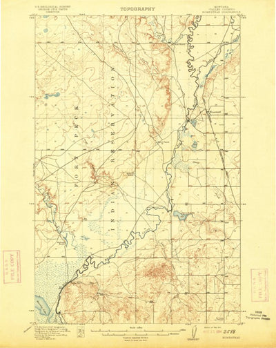 United States Geological Survey Homestead, MT (1914, 62500-Scale) digital map