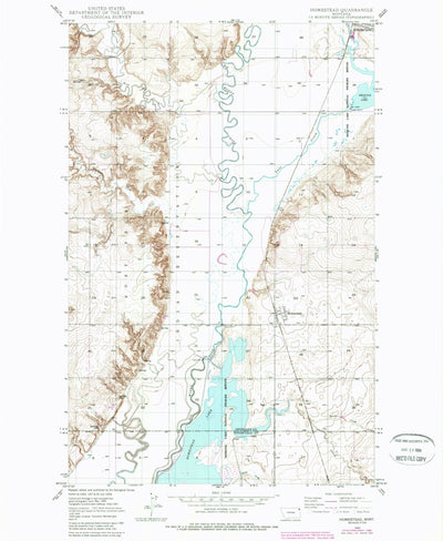 United States Geological Survey Homestead, MT (1947, 24000-Scale) digital map