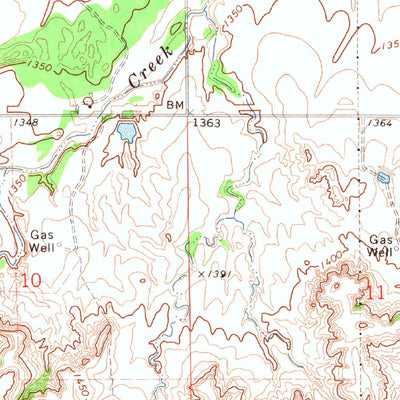 United States Geological Survey Homestead, OK (1972, 24000-Scale) digital map