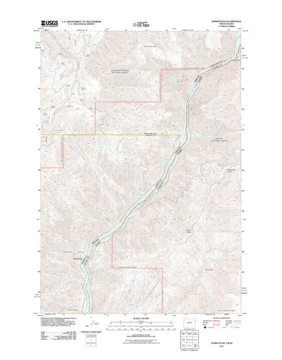 United States Geological Survey Homestead, OR-ID (2011, 24000-Scale) digital map
