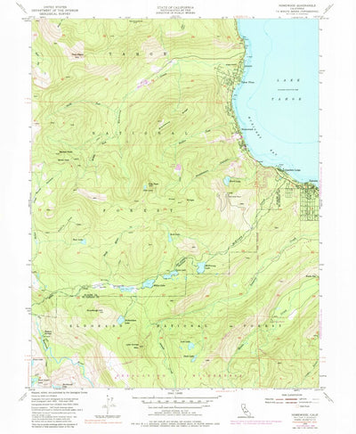 United States Geological Survey Homewood, CA (1955, 24000-Scale) digital map
