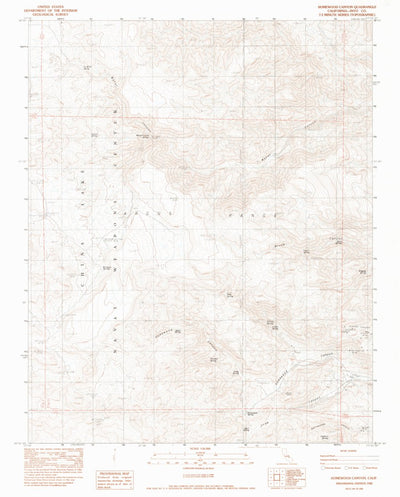 United States Geological Survey Homewood Canyon, CA (1982, 24000-Scale) digital map