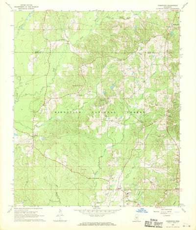 United States Geological Survey Homewood, MS (1968, 24000-Scale) digital map