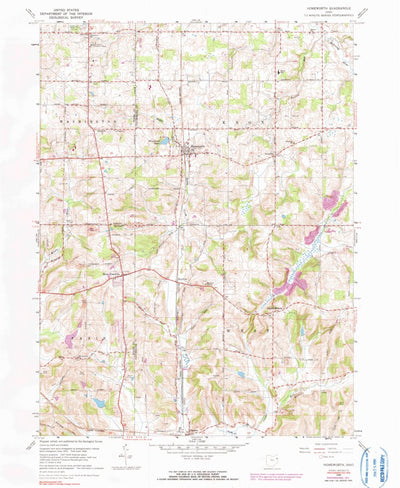 United States Geological Survey Homeworth, OH (1960, 24000-Scale) digital map