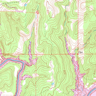 United States Geological Survey Hominy NE, OK (1966, 24000-Scale) digital map