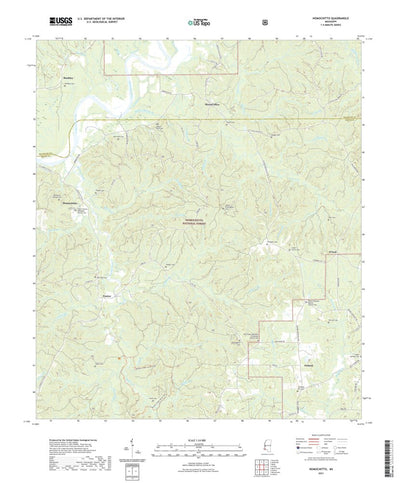 United States Geological Survey Homochitto, MS (2021, 24000-Scale) digital map