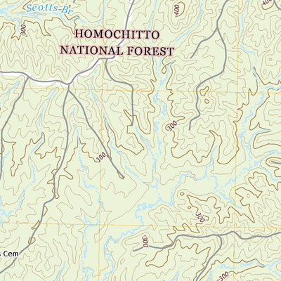 United States Geological Survey Homochitto, MS (2021, 24000-Scale) digital map