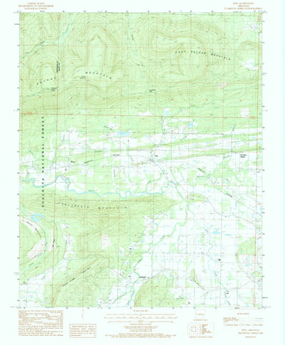 United States Geological Survey Hon, AR (1983, 24000-Scale) digital map