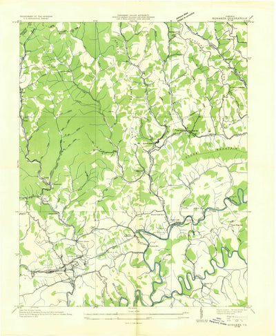 United States Geological Survey Honaker, VA (1935, 24000-Scale) digital map