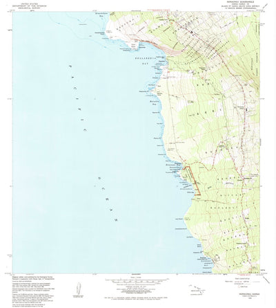 United States Geological Survey Honaunau, HI (1982, 24000-Scale) digital map