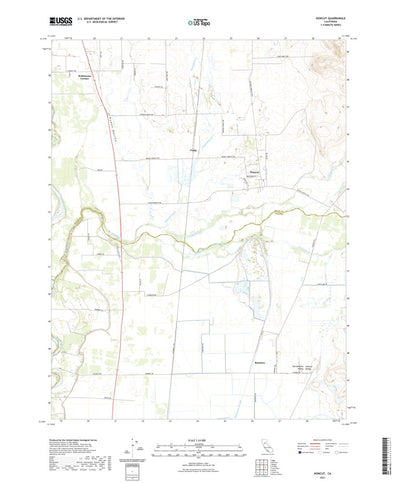 United States Geological Survey Honcut, CA (2021, 24000-Scale) digital map