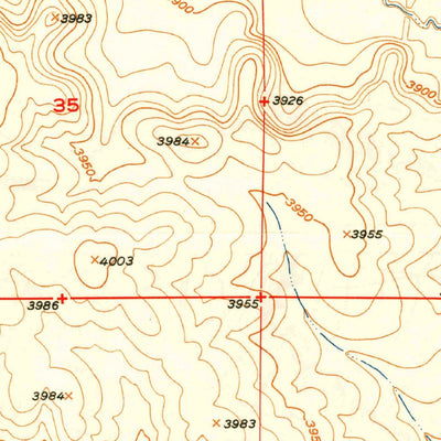 United States Geological Survey Hondo Reservoir, NM (1949, 24000-Scale) digital map