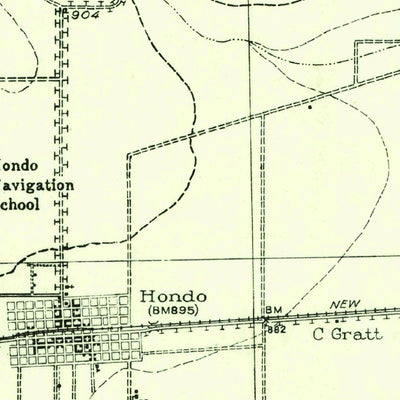 United States Geological Survey Hondo, TX (1956, 62500-Scale) digital map
