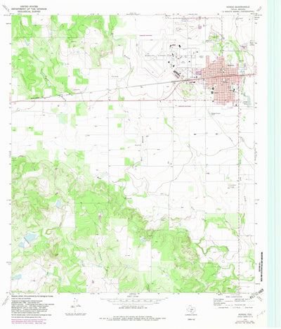 United States Geological Survey Hondo, TX (1970, 24000-Scale) digital map