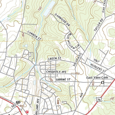 United States Geological Survey Honea Path, SC (2020, 24000-Scale) digital map