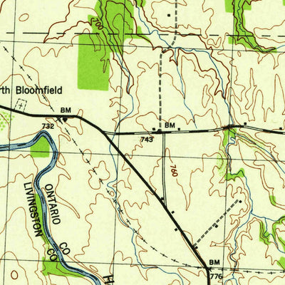 United States Geological Survey Honeoye Falls, NY (1942, 31680-Scale) digital map