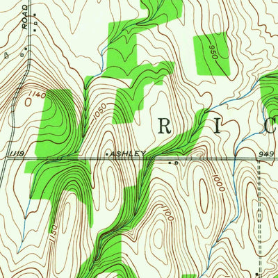 United States Geological Survey Honeoye, NY (1951, 24000-Scale) digital map