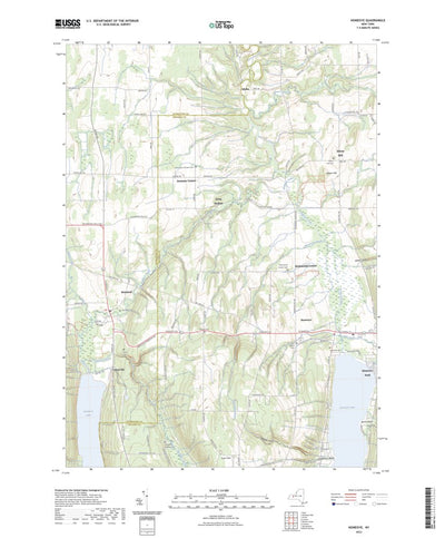 United States Geological Survey Honeoye, NY (2023, 24000-Scale) digital map