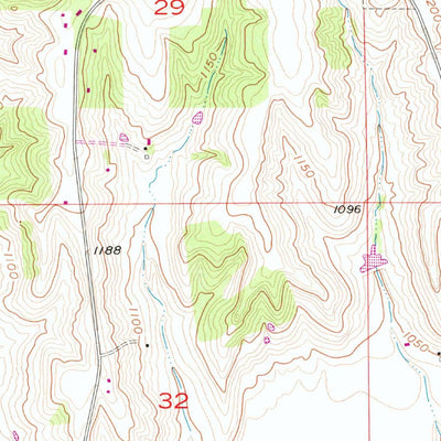 United States Geological Survey Honey Creek, IA (1957, 24000-Scale) digital map