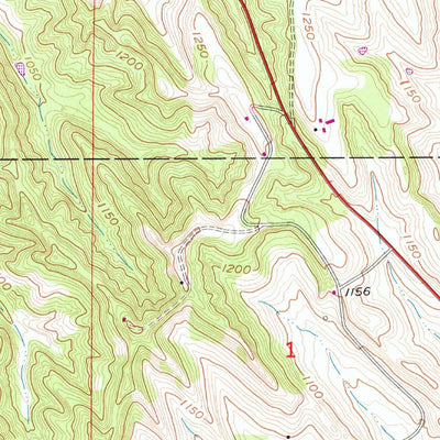 United States Geological Survey Honey Creek, IA (1957, 24000-Scale) digital map