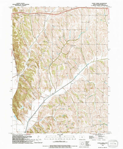 United States Geological Survey Honey Creek, IA (1994, 24000-Scale) digital map
