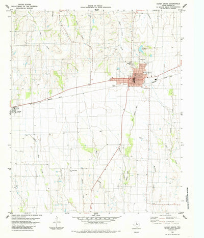 United States Geological Survey Honey Grove, TX (1984, 24000-Scale) digital map