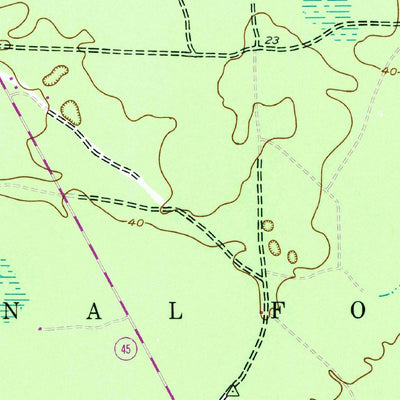 United States Geological Survey Honey Hill, SC (1942, 24000-Scale) digital map