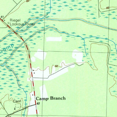 United States Geological Survey Honey Island, NC (1990, 24000-Scale) digital map