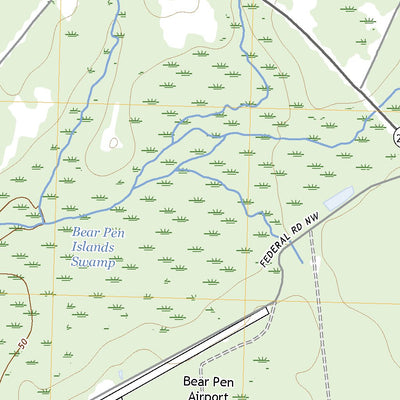 United States Geological Survey Honey Island, NC (2022, 24000-Scale) digital map