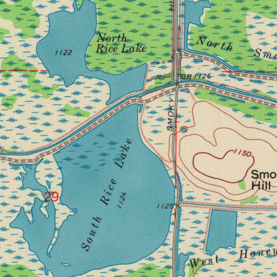 United States Geological Survey Honey Island, WI (1970, 24000-Scale) digital map