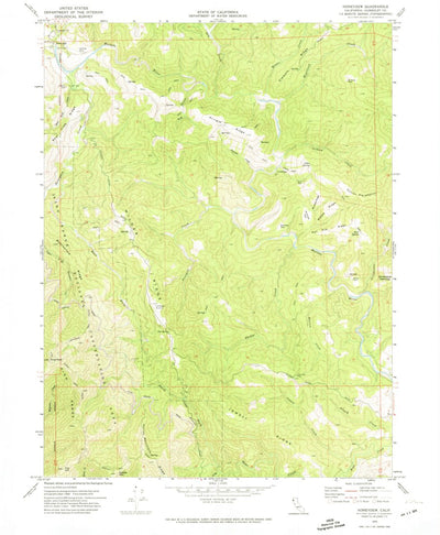United States Geological Survey Honeydew, CA (1970, 24000-Scale) digital map