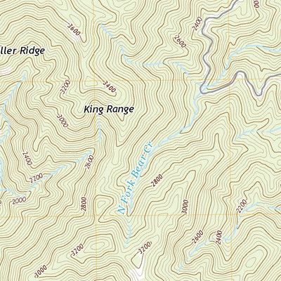 United States Geological Survey Honeydew, CA (2021, 24000-Scale) digital map