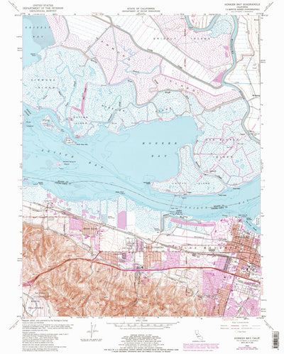 United States Geological Survey Honker Bay, CA (1953, 24000-Scale) digital map