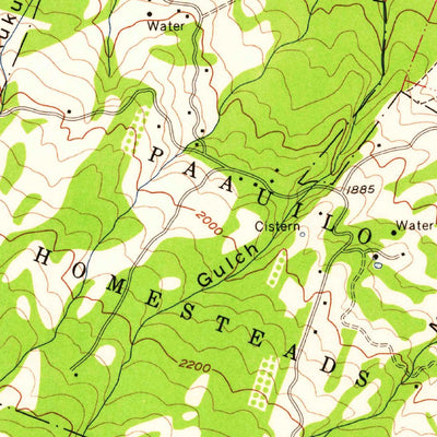 United States Geological Survey Honokaa, HI (1957, 24000-Scale) digital map