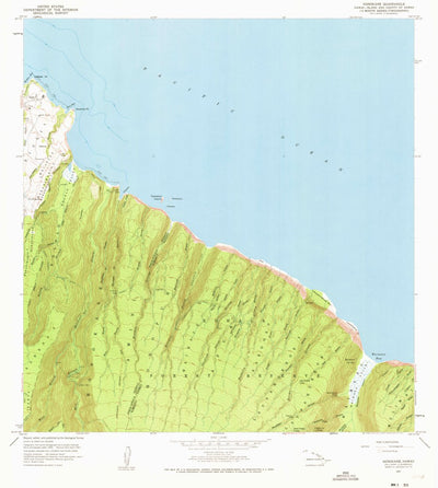 United States Geological Survey Honokane, HI (1957, 24000-Scale) digital map
