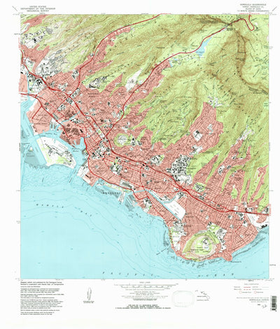 United States Geological Survey Honolulu, HI (1983, 24000-Scale) digital map