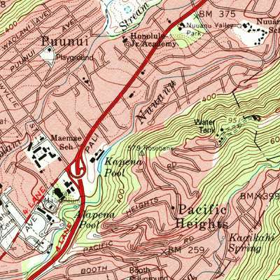 United States Geological Survey Honolulu, HI (1983, 24000-Scale) digital map
