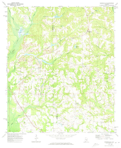 United States Geological Survey Honoraville, AL (1971, 24000-Scale) digital map