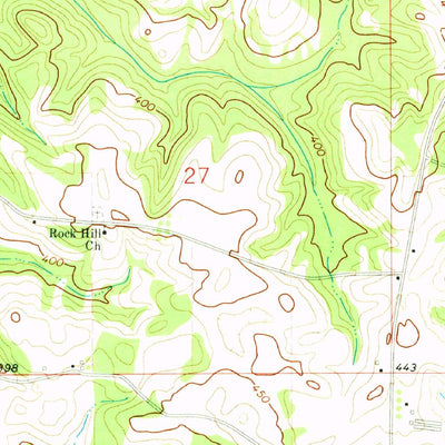 United States Geological Survey Honoraville, AL (1971, 24000-Scale) digital map