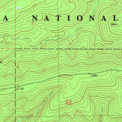 United States Geological Survey Hontubby, OK (1981, 24000-Scale) digital map