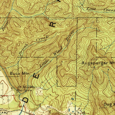 United States Geological Survey Hood River, OR-WA (1929, 125000-Scale) digital map